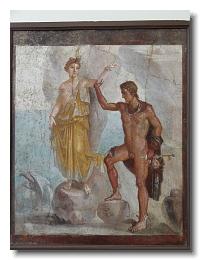 2011 05 13 from Pompeii - Perseus carrying sword and head of Gorgon with Andromeda